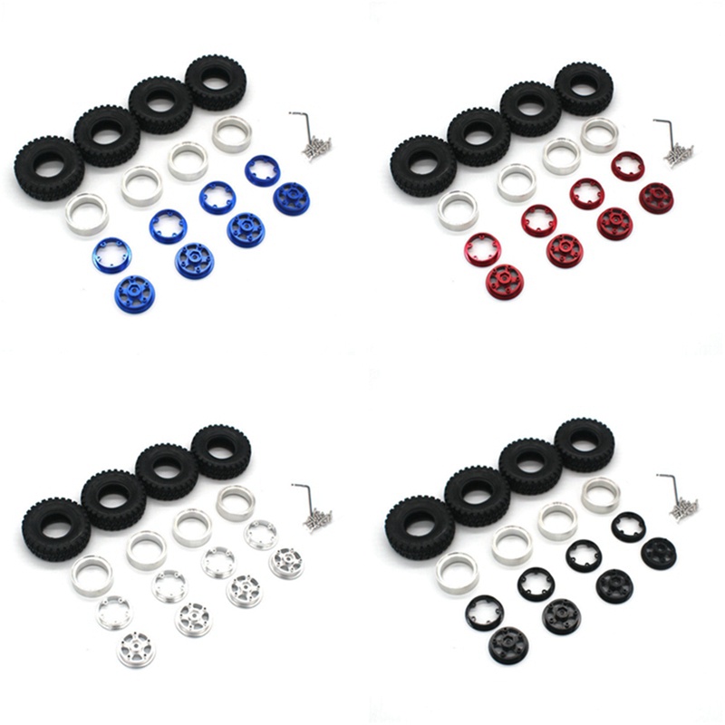 Set 4 Bánh Xe 55Mm 1.0 Chuyên Dụng Cho Xe Điều Khiển Từ Xa Axial SCX24 Traxxas TRX4M FMS 1 / 18 1 / 24