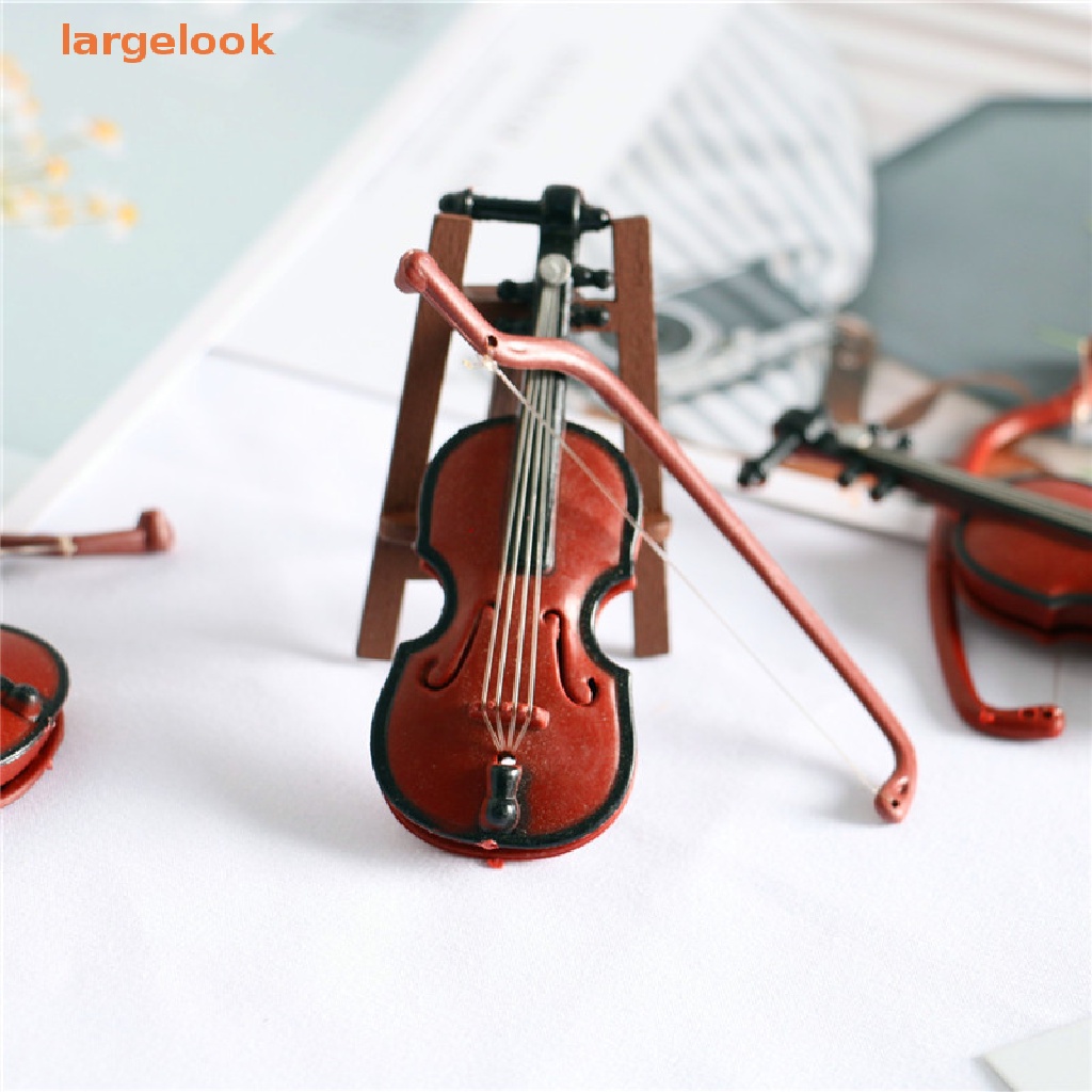 Đàn Violin Mini Tỉ Lệ 1 / 12 Dùng Trang Trí Nhà Búp Bê