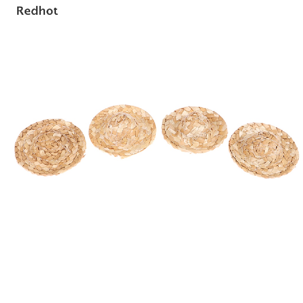 Bộ 2 Nón Rơm Mini 5.5cm Trang Trí Nhà Búp Bê