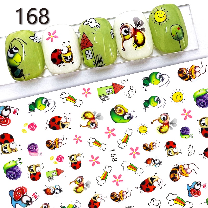 DISNEY Miếng Dán Trang Trí Móng Tay Hình Chuột Mickey 3D Độc Đáo