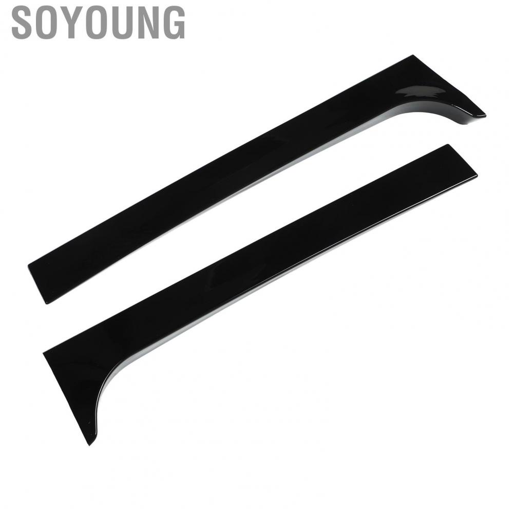 Soyoung Auto Window Side Spoiler Wing  Easy To Install Scratch Resistant Sporty Style Rear Durable for Car