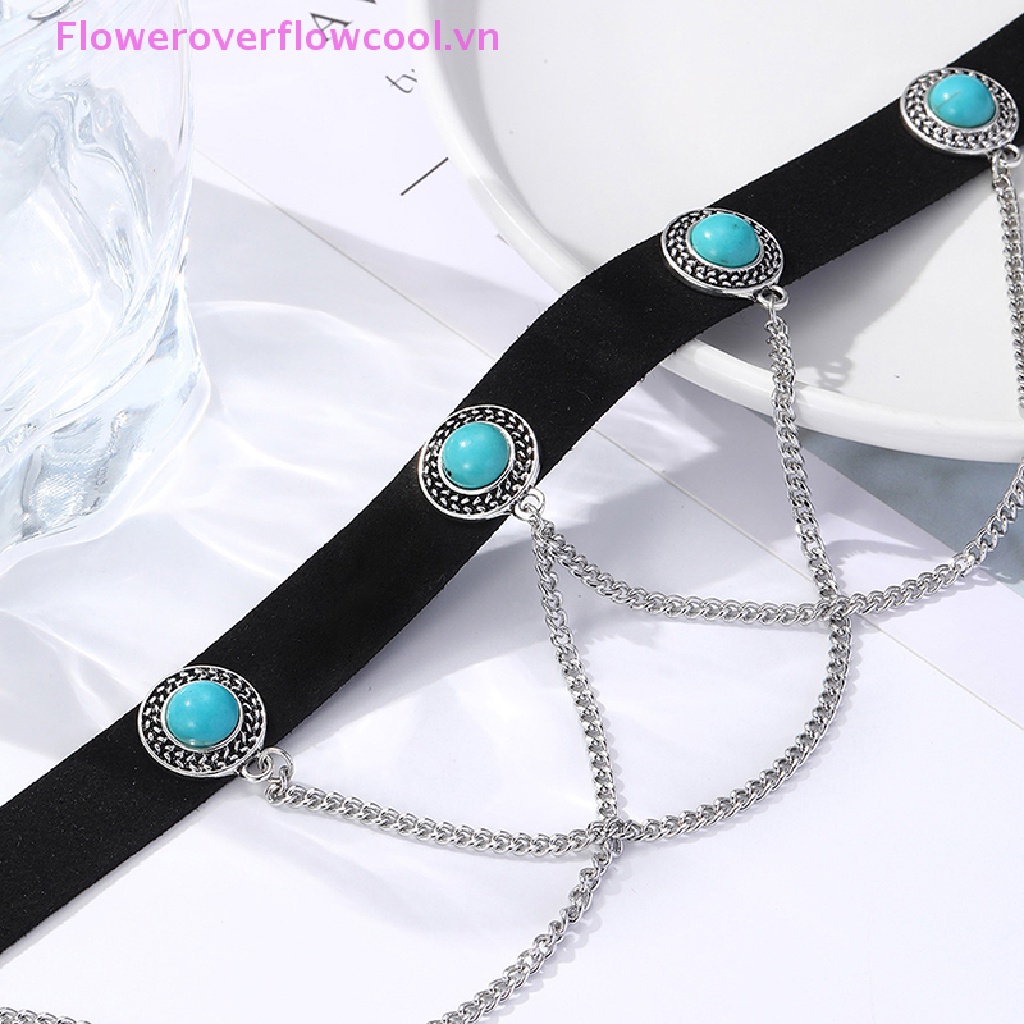 Vòng Cổ Choker Nhung Đen Nhiều Lớp Phong Cách Gothic Cổ Điển Cho Nữ