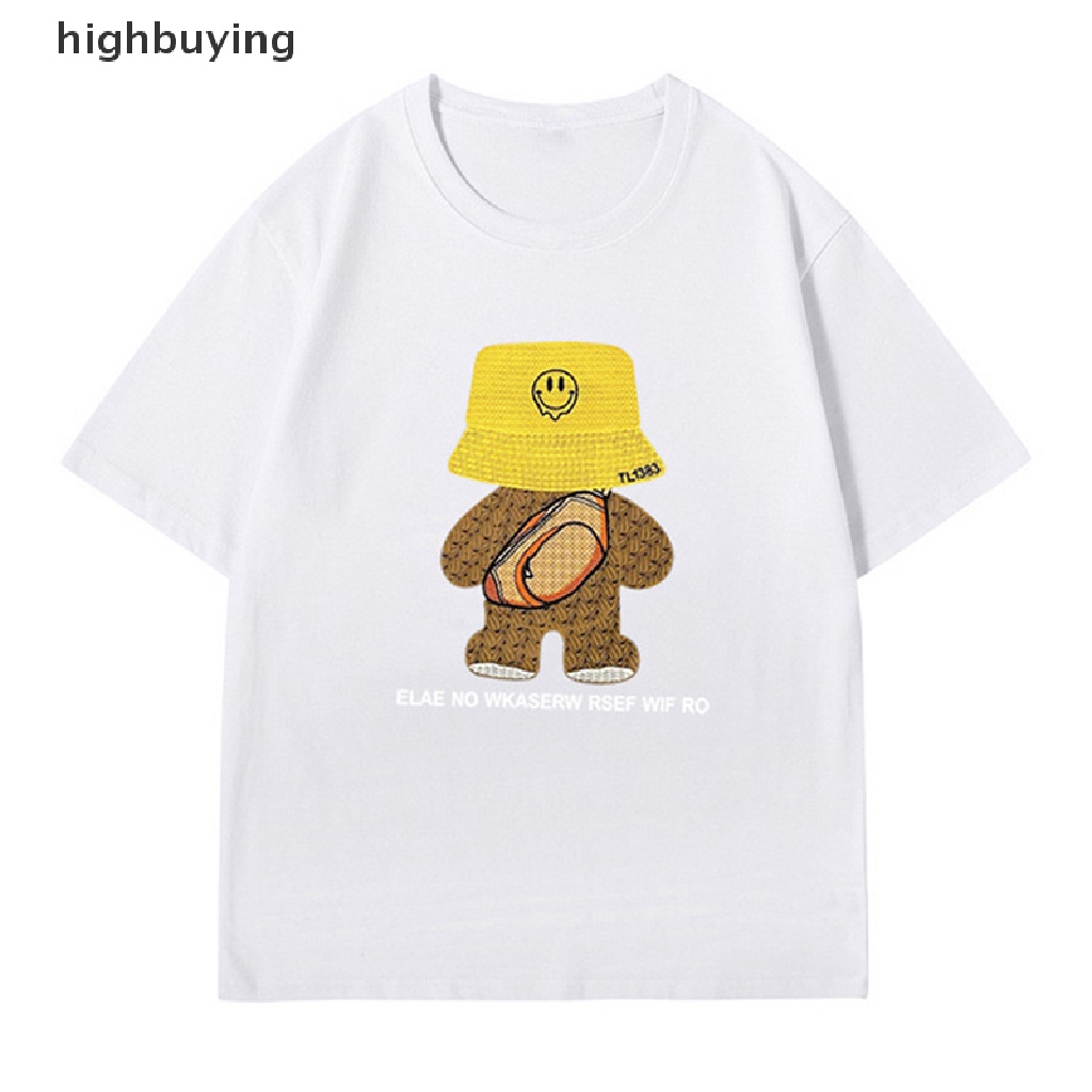 Áo Thun Nữ Tay Ngắn In Hình Gấu Thời Trang