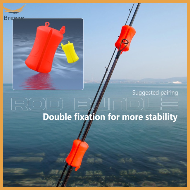 4 Phụ Kiện Quấn Cố Định Cần Câu Cá Bằng Silicon Mềm Chống Trượt Đa Năng