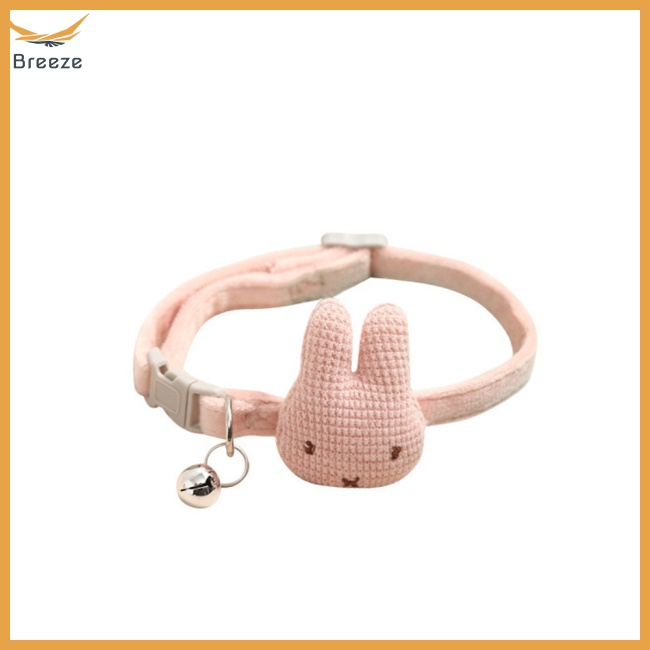 Vòng Cổ Thú Cưng Gắn Chuông Hình Thỏ Hoạt Hình Có Thể Điều Chỉnh Kích Thước