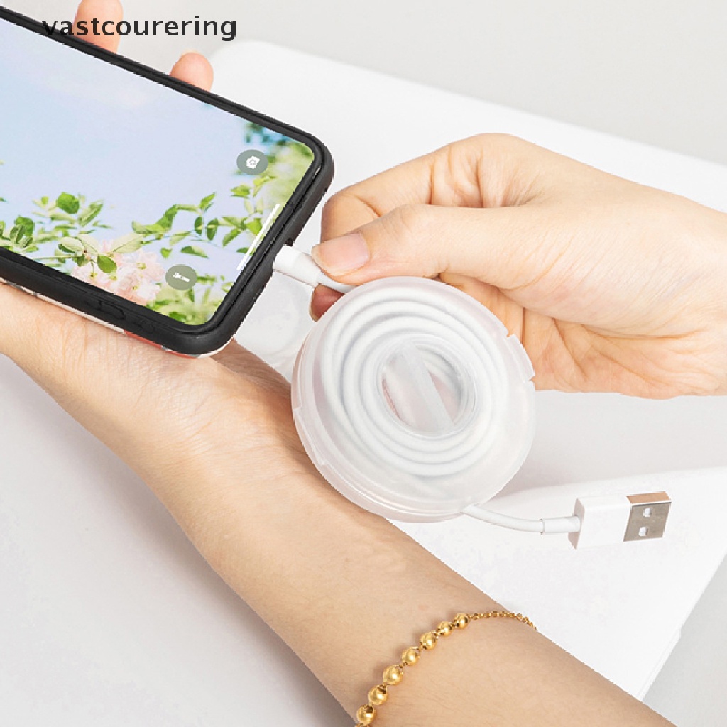 Hộp Tròn Đựng Dây Cáp Dữ Liệu al Di Động Tiện Dụng