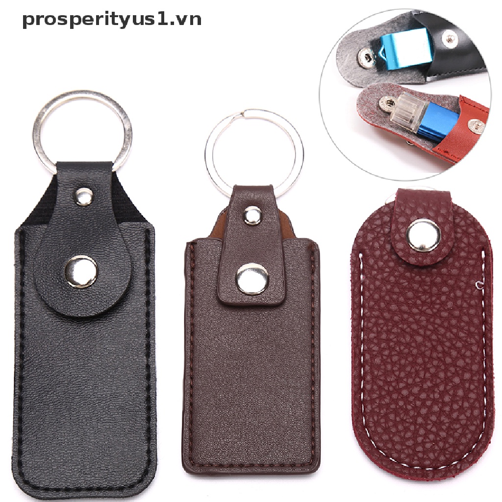 Túi Da Đựng Bảo Vệ Usb prosperityus1 [prosperityus1] Có Vòng Móc Khóa