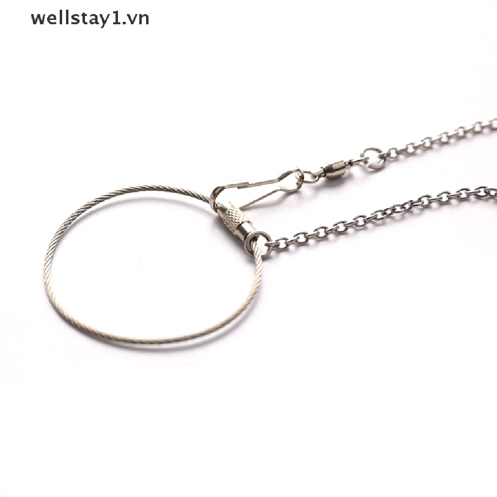 Dây Xích Inox Đeo Chân Huấn Luyện Chim Vẹt wellstay1