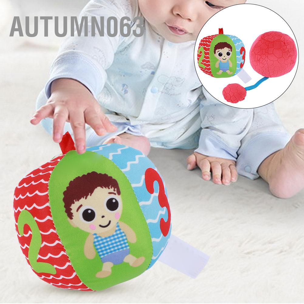 Autumn063 Bé Huấn Luyện Thị Giác Bóng Tay Bắt Đồ Chơi Giáo Dục Sớm Cho Trẻ Sơ Sinh Màu Đỏ