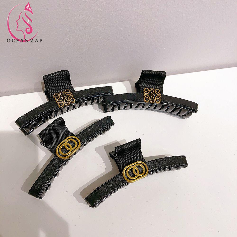 Kẹp Tóc Rửa Mặt / Tắm Bằng Da Cỡ Lớn Hợp Thời Trang Cho Nữ