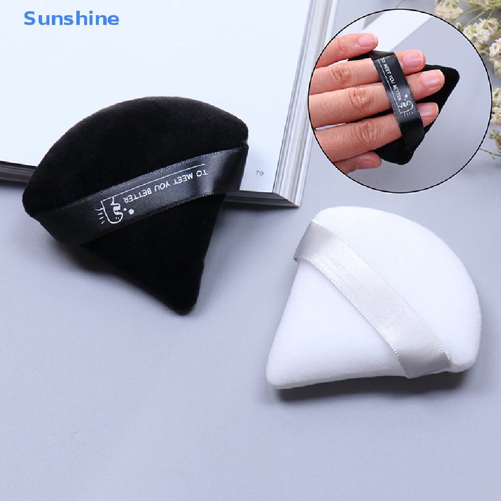 Bông Mút Trang Điểm Hình Tam Giác Mini Bằng Cotton