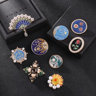 Trâm cài áo hình trời sao đám mây đám mây hoàng cung cổ điển