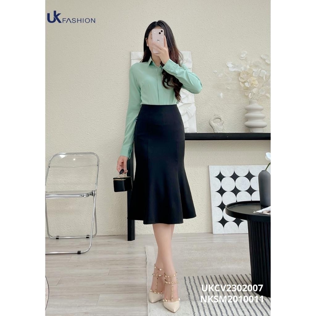 Chân Váy Đuôi Cá UK FASHION Kiểu Dáng Basic Tôn Dáng Thanh Lịch Chất Vải Nhập Hàn Không Nhăn Xù UKCV2302007