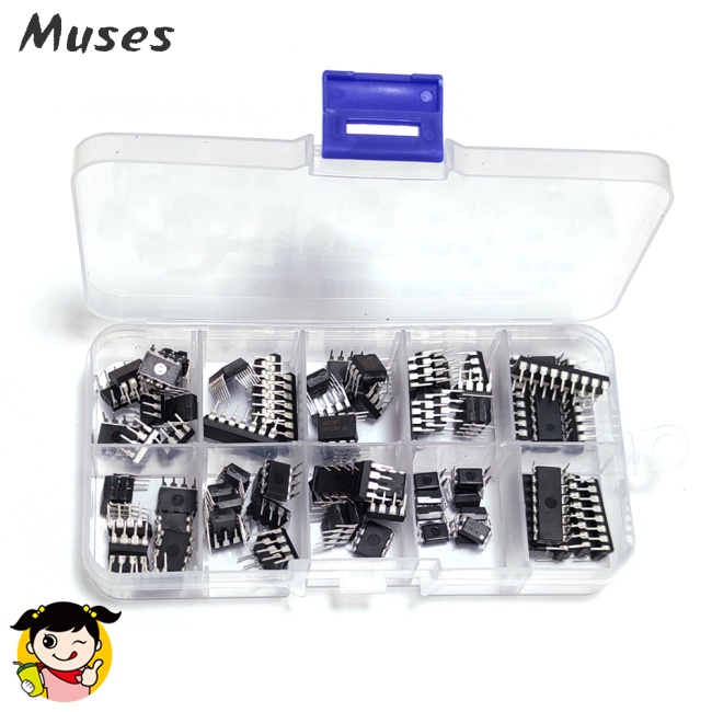 Bộ 85 Linh Kiện Điện Tử 10 Loại IC Chuyên Dụng Cho Đồng Hồ Bấm Giờ