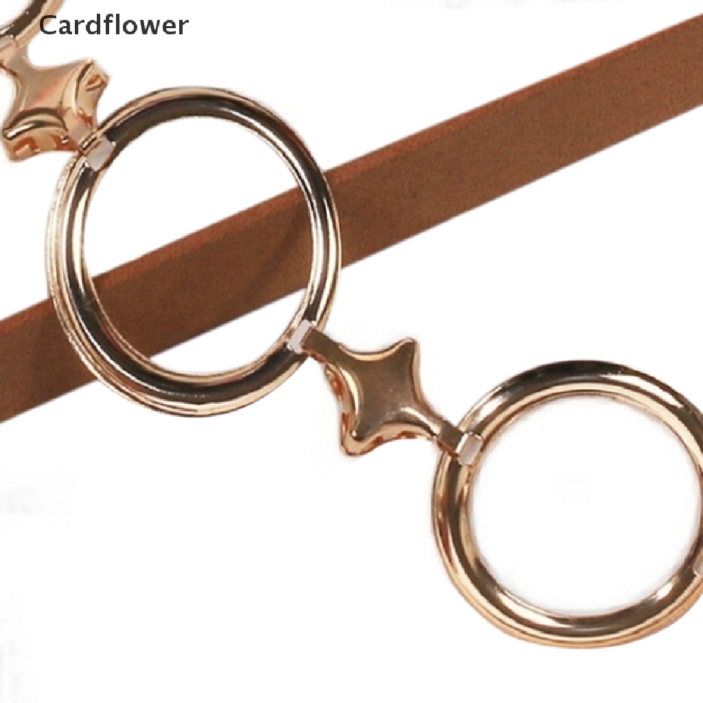 < Cardflower > Thắt Lưng Dây Xích Bằng Kim Loại Vàng Thời Trang Tiệc Cưới Dành Cho Nữ