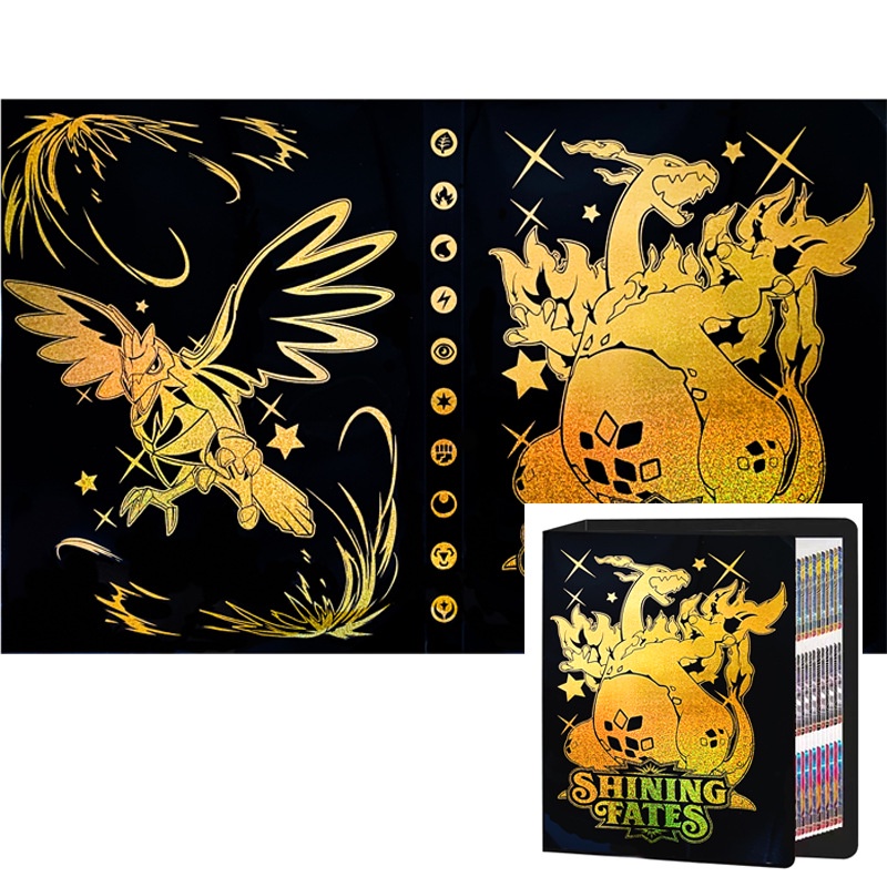 Sách Sưu Tầm Thẻ Hình Pokémon Lá Vàng Độc Đáo