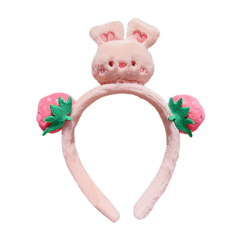 Băng Đô Tai Thỏ Họa Tiết Hoạt Hình Xinh Xắn