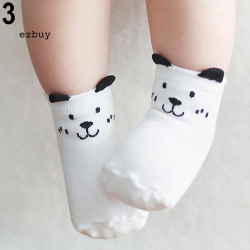 Vớ Cotton Mềm Mại Chống Trượt In Họa Tiết Hoạt Hình Cho Bé Sơ Sinh Từ 0-24 Tháng Tuổi