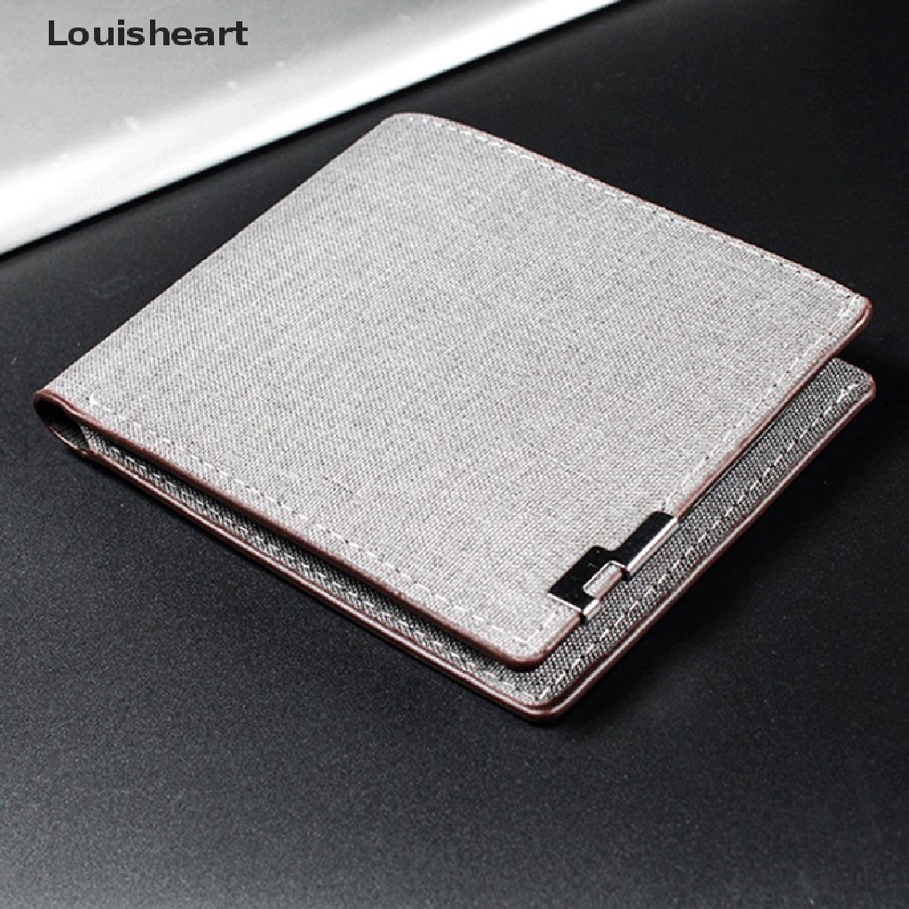 Ví Louisheart Denim Đựng Tiền / Thẻ Tín Dụng / Tiền Xu Gập Lại Được Tiện Lợi Dành Cho Nam Và Nữ TFG