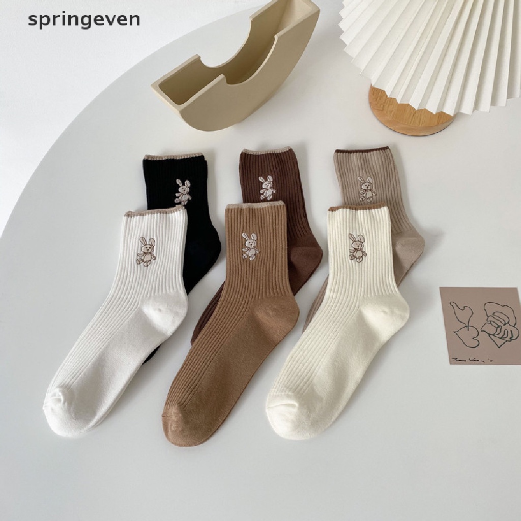 Vớ Cotton Thoáng Khí Họa Tiết Thỏ Dễ Thương Thời Trang Xuân Hạ 2023 Phong Cách Nhật Bản