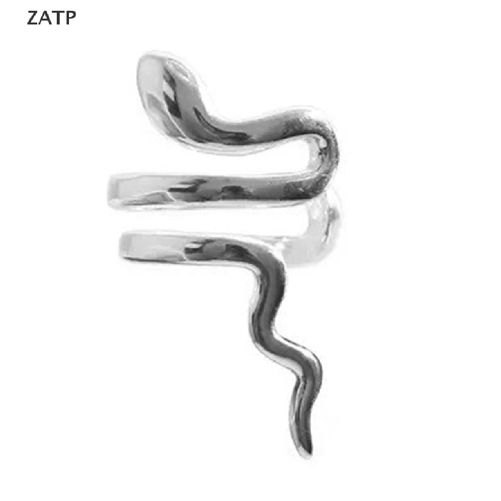 Khuyên Kẹp Vành Tai Giả Da Rắn Không Cần Bấm Lỗ Phong Cách Punk Cho Nam Và Nữ