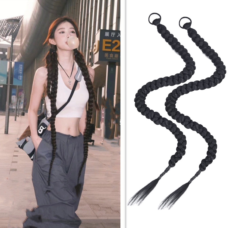 1 Tóc Giả Đuôi Ngựa Dài 65CM Y2K