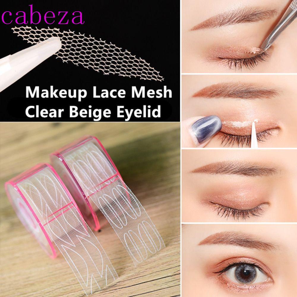 Miếng Dán Kích Mí Trong Suốt Dạng Lưới Nhiều Hình Dạng Chống Nước Kèm Dụng Cụ Phụ Kiện