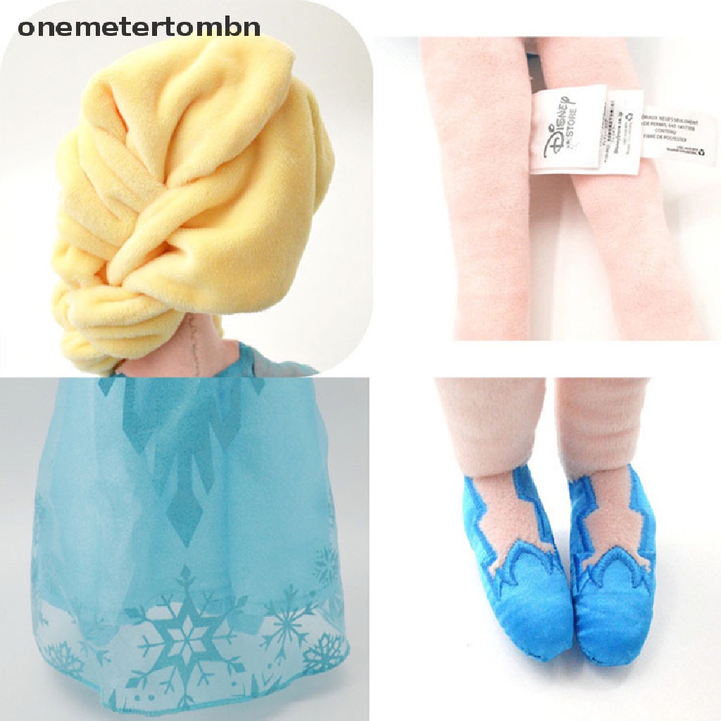 1 Búp Bê Nhồi Bông Công Chúa Anna Elsa Kích Thước 30 / 40 / 46 / 50CM