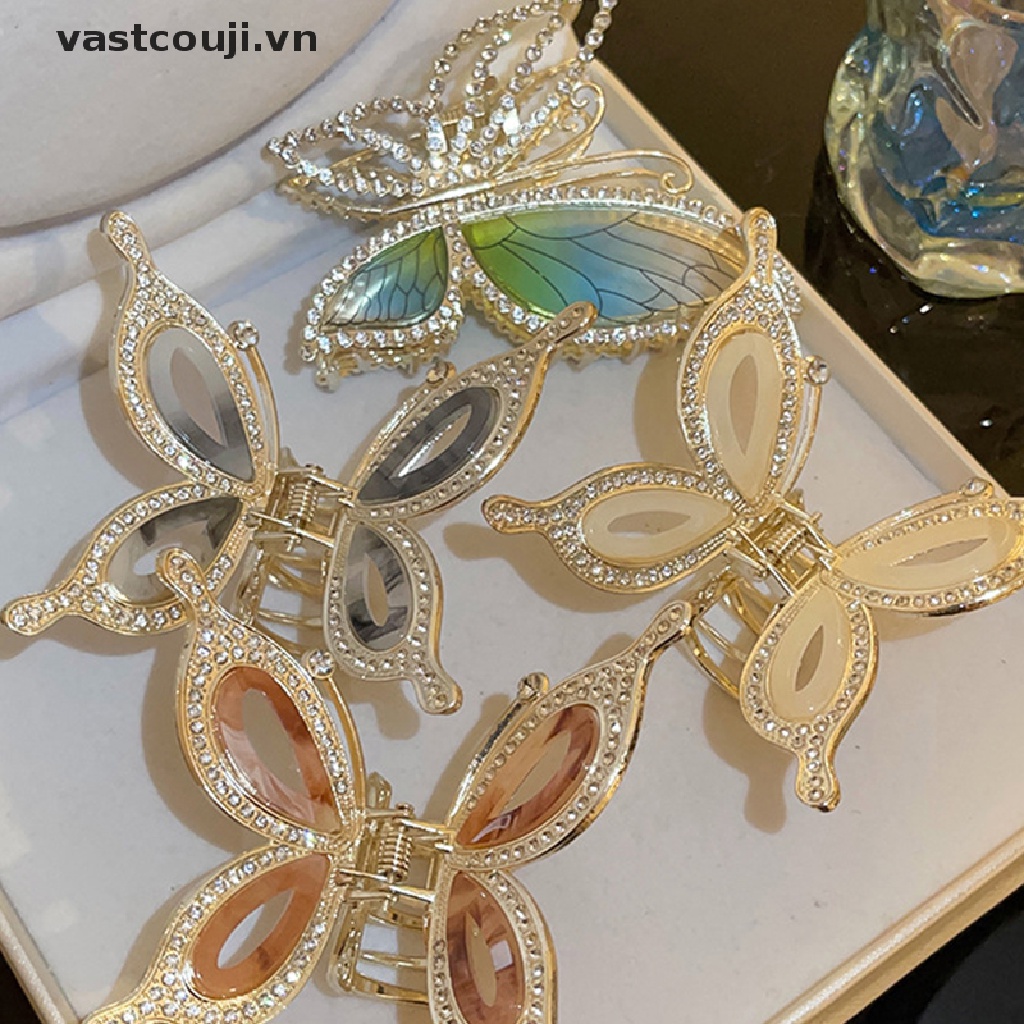 Kẹp Tóc Bướm Đính Đá Thời Trang