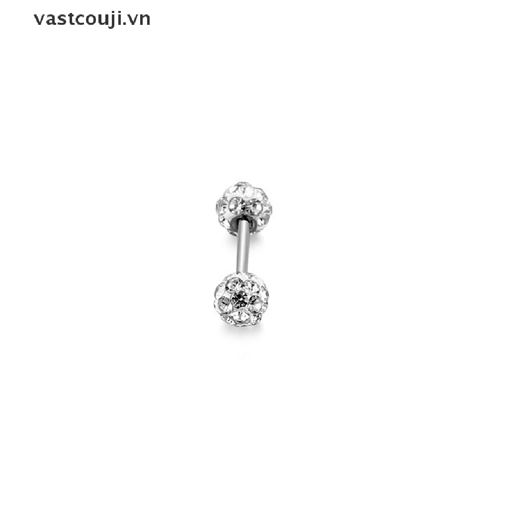 1 Khuyên Tai Bạc 925 Đính Đá Zircon Thời Trang Nữ