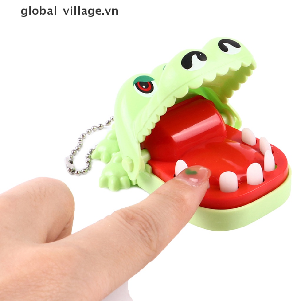 Đồ Chơi Kẹp Ngón Tay Miệng Cá Sấu Cắn Kèm Móc Khóa Sáng Tạo