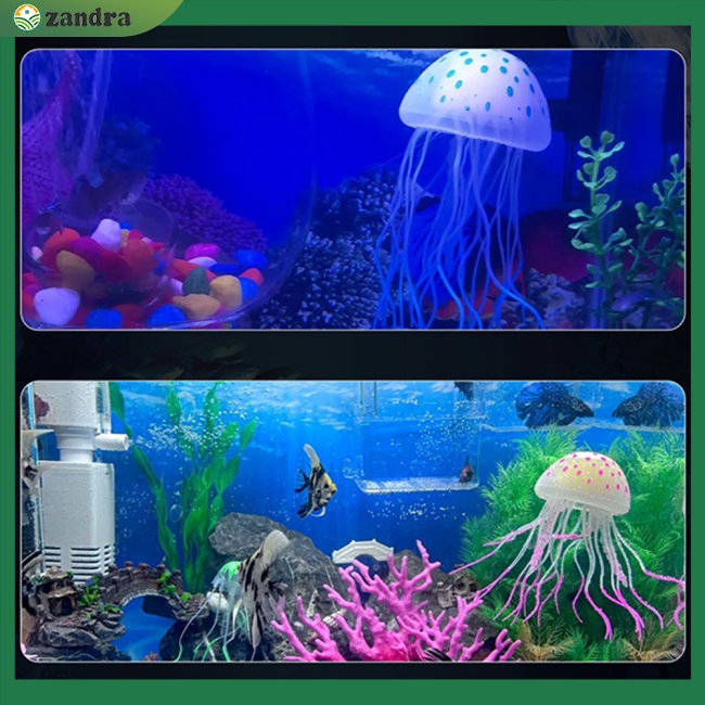 Sứa Silicone Phát Quang Trang Trí Bể Cá