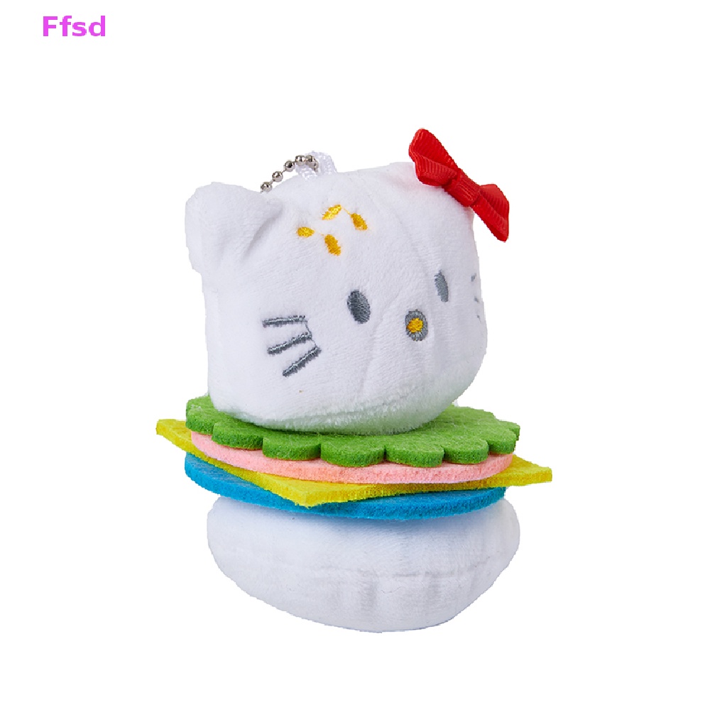 {Ffsd} Móc Khóa Hình Mèo Bông Phong Cách Hoạt Hình Hamburger Dễ Thương Làm Quà Tặng Sinh Nhật * Hàng Bán Chạy