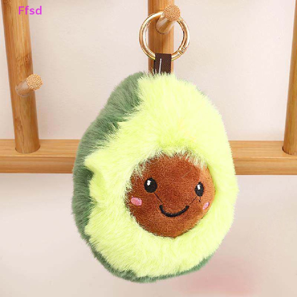{Ffsd} Móc Khóa Hình Quả Bơ Nhồi Bông Mặt Cười Dễ Thương Trang Trí Ba Lô Học Sinh * Bán Chạy