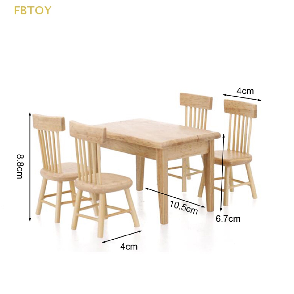 Mô Hình Bàn Ghế Nội Thất Trang Trí Nhà Búp Bê Tỉ Lệ 1 / 12