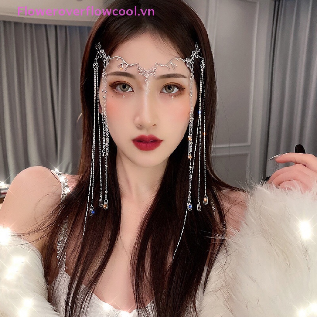 Cài Tóc Dạng Chuỗi Hạt Phối Tua Rua Phong Cách Trung Hoa Cổ Điển