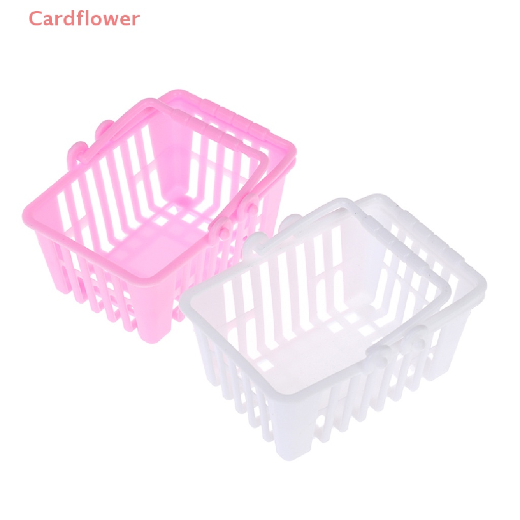 Bộ 2 Giỏ Mua Sắm Đồ Chơi Mini Cho Nhà Búp Bê Mới