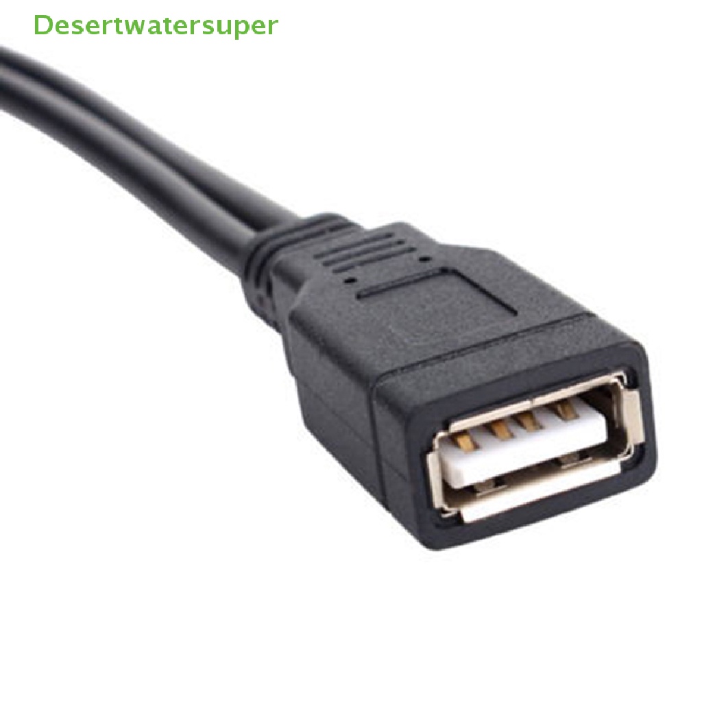 Dây Cáp Sạc Truyền Dữ Liệu USB 2.0 1 Female Sang 2 Male Y-Splitter