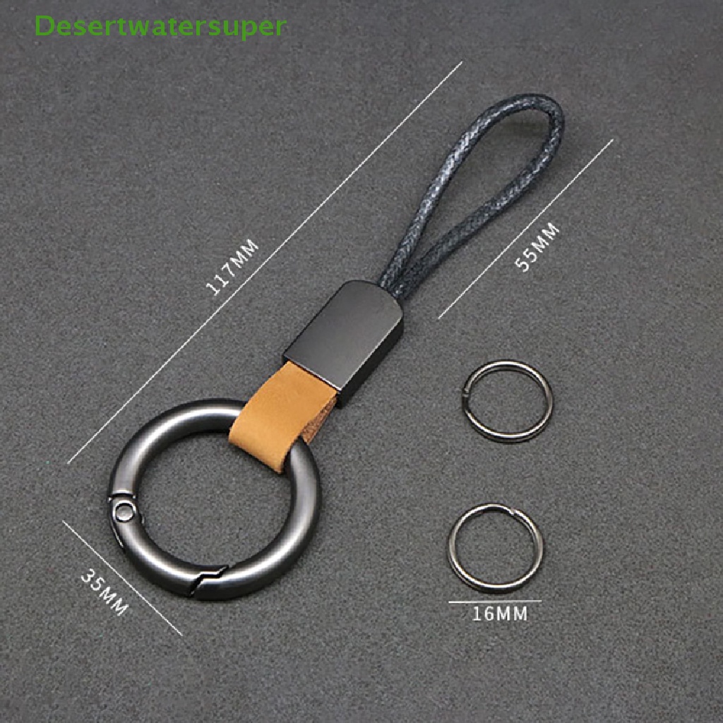 Móc Khóa Dây Da Đơn Giản Dành Cho Nam Nữ