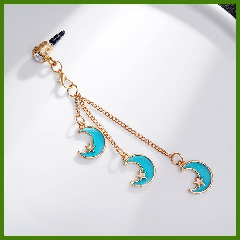 Droplet Dây Chuỗi Cao Su Dài Mặt Trăng Chống Bụi Làm Việc Nhỏ Gọn Mịn Màng rdavn