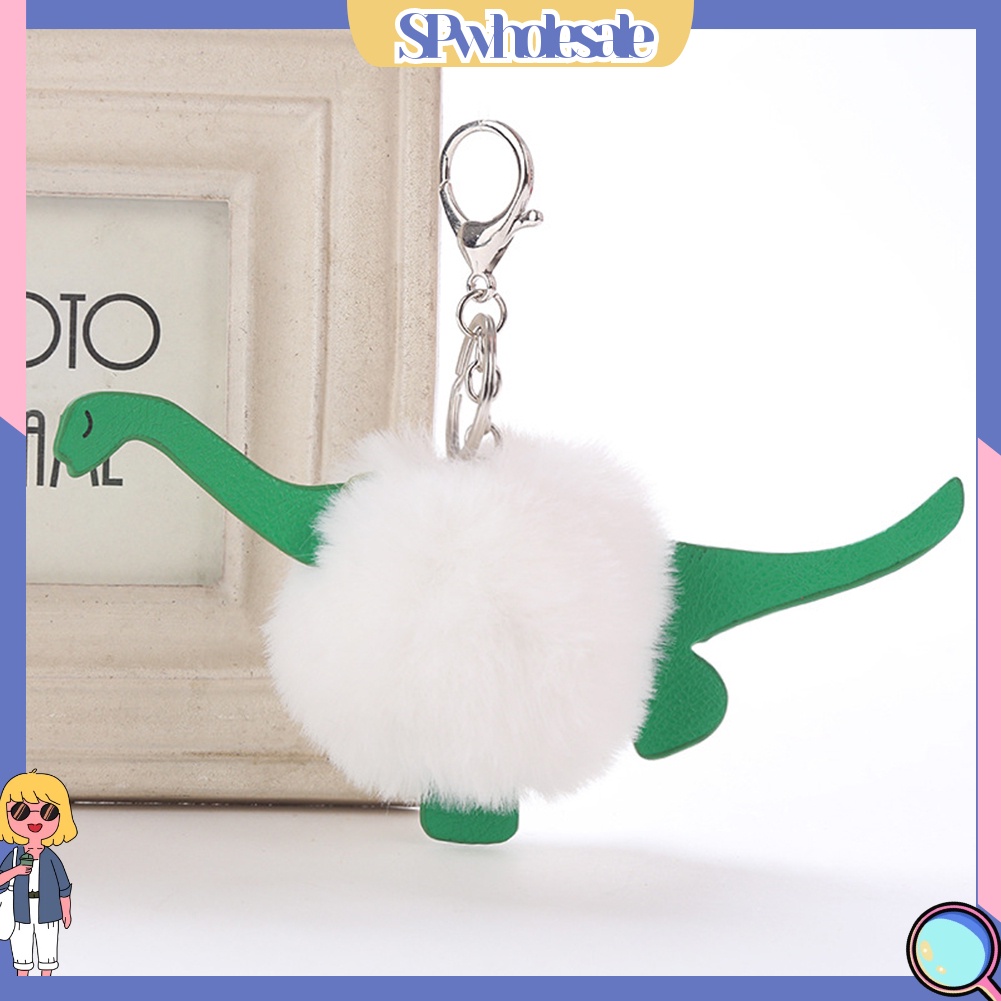 <SPwholesale> Móc Khóa Hình Khủng Long Có Bóng Lông Dễ Thương