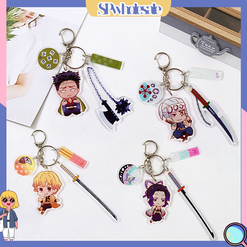 <SPwholesale> Mô Hình Nhân Vật Hoạt Hình Demon Slayer Bằng Acrylic