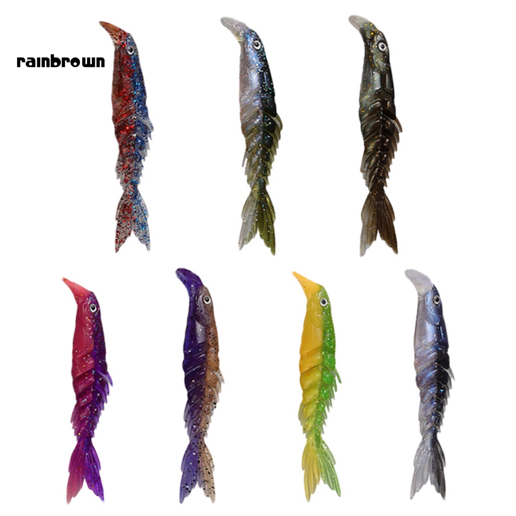 Bộ 7 Mồi Tôm Mềm Câu Cá / Biển / Tôm 3D