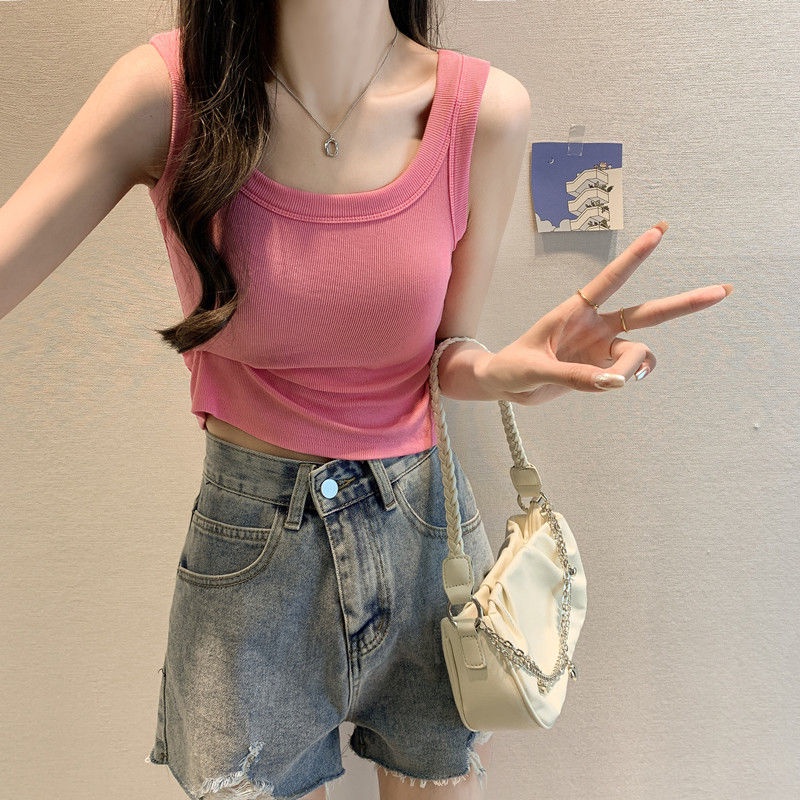 COZOK Áo Sát Nách Màu Trơn Quyến Rũ Hợp Thời Trang