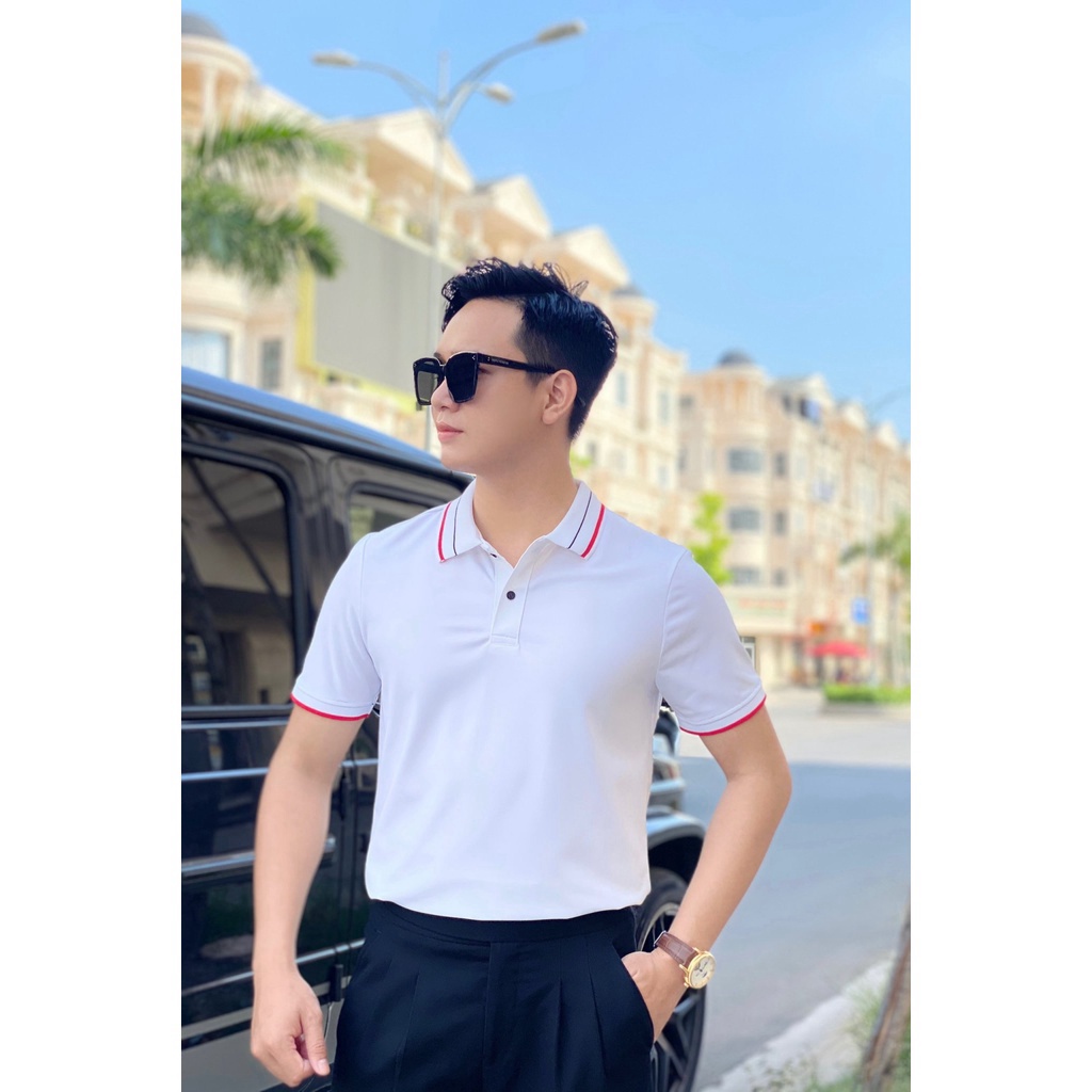 Áo thun nam POLO trơn vải cá sấu cotton cao cấp áo thun nam cổ trụ cao cấp nhiều màu