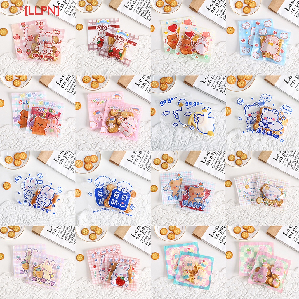 Set 10 Túi Nhựa Đựng Bánh Kẹo Có Khóa Kéo Kiểu Dáng Dễ Thương