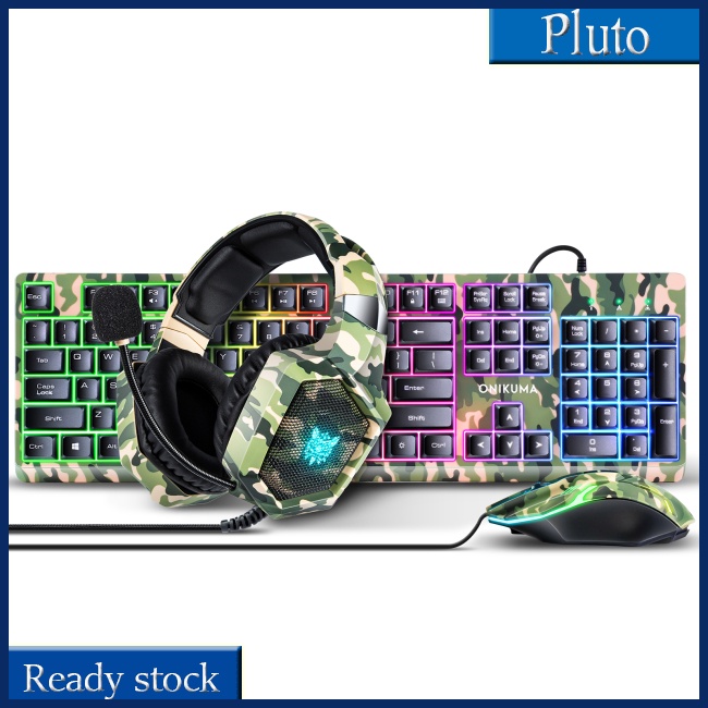 Mới Bộ Tai Nghe Chuột Và Bàn Phím Có Đèn Nhiều Màu Sắc Dành Cho Game Thủ
