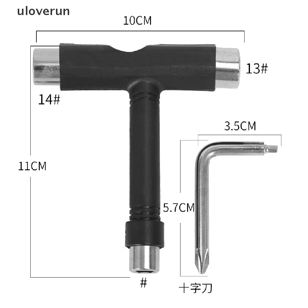 Uloverun Dụng Cụ Ván Trượt Dáng Dài Chữ T Chuyên Dụng