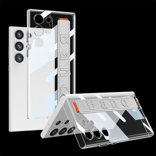 Dành Cho Samsung Galaxy S24 Ultra s24plus Ốp Lưng Sang Trọng Co Giãn Dây Dày Cạnh Cứng Chống Sốc Trong Suốt