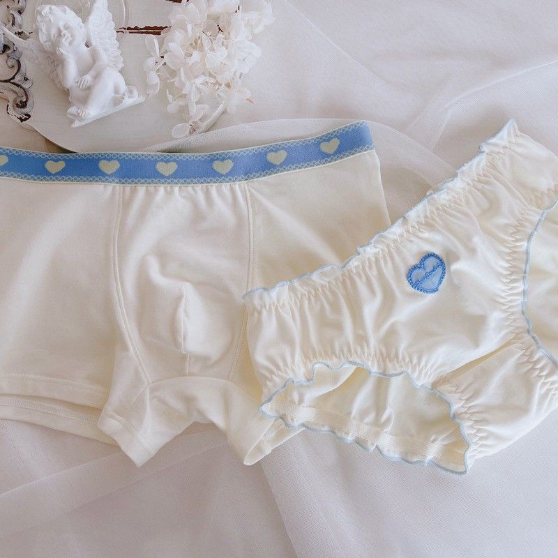 Quần Lót Cotton Nguyên Chất Lưng Vừa Thoải Mái Dễ Thương Cho Cặp Đôi